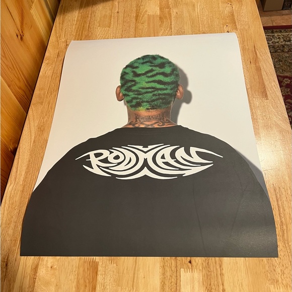 (4 sets) 8x Total - NEW Dennis Rodman x Market x Smiley 24” Poster Set #/250 NBA - Picture 7 of 10